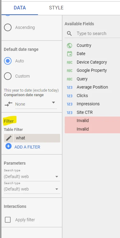 Captura de pantalla de Google Data Studio 28