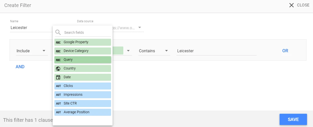 Captura de pantalla de Google Data Studio 31